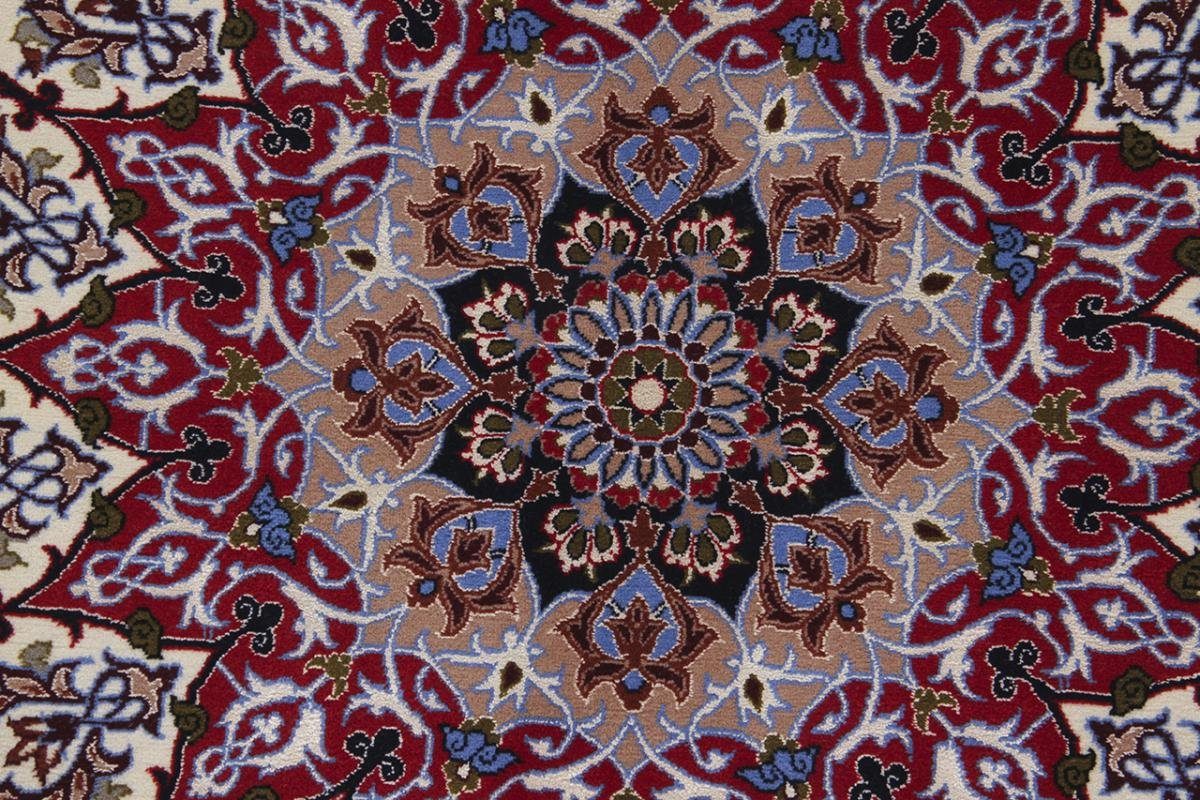 Isfahan Höhe: Nain Seidenkette Trading, Handgeknüpfter Orientteppich Orientteppich, 123x123 6 mm rechteckig,