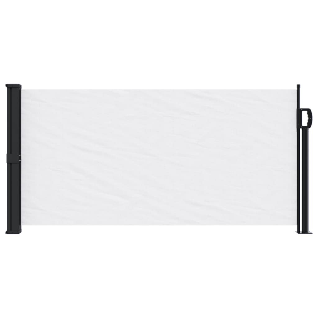 vidaXL Seitenmarkise 100 x 300 cm Seitenmarkise Ausziehbar Weiß 100x300 cm