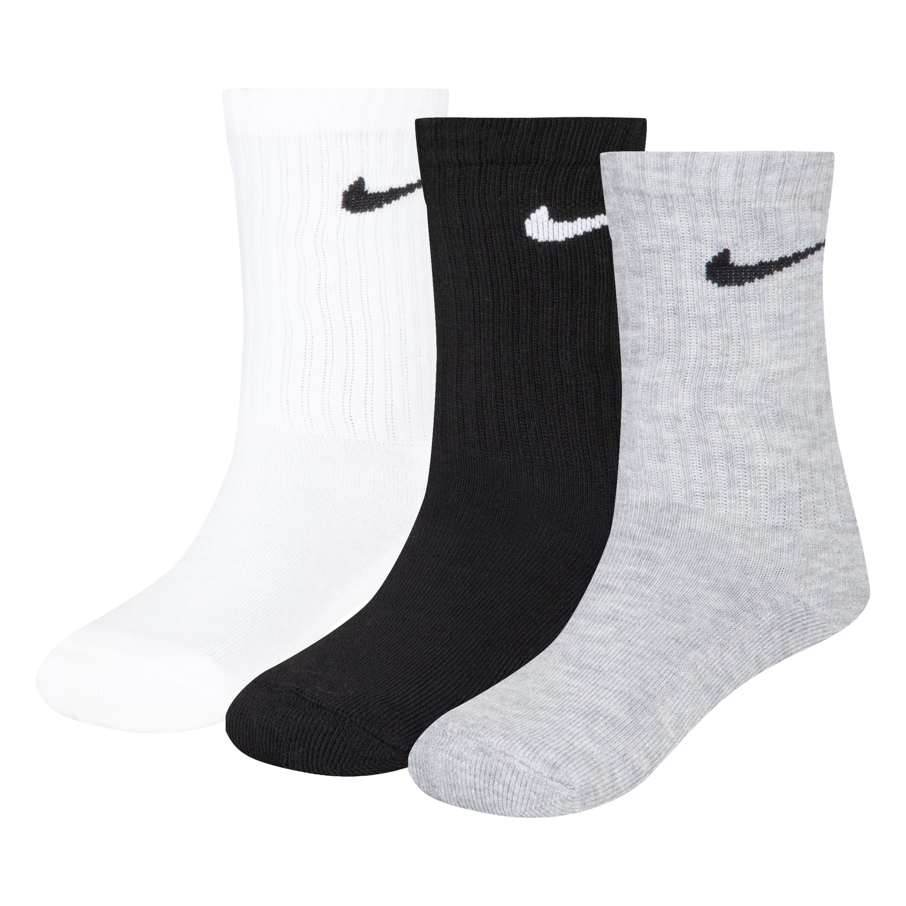 Nike Sportswear Socken NHN NIKE BASIC PACK CREW 3PK (3-Paar) für Kinder, sportlicher Stil, dreiteiliges Set