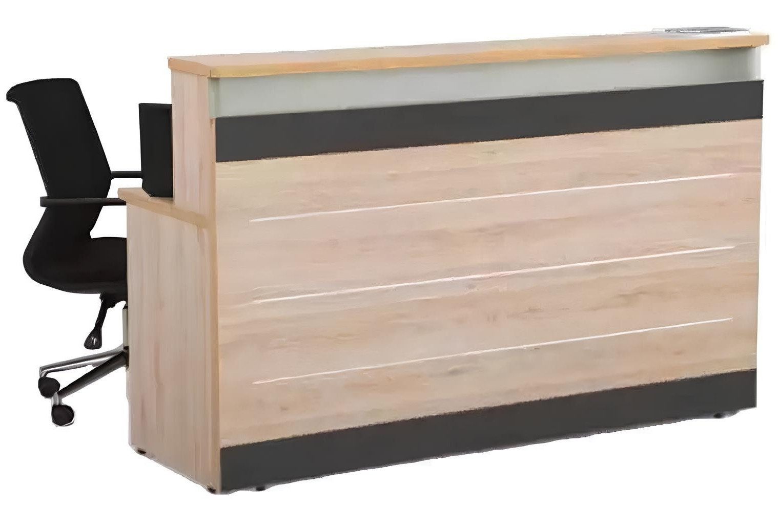 Xlmoebel Empfangstheke Elegante Empfangstheke aus Holz für modernes Arbeitszimmer (Rezeption, 1-St., Rezeption), Hergestellt in Europa
