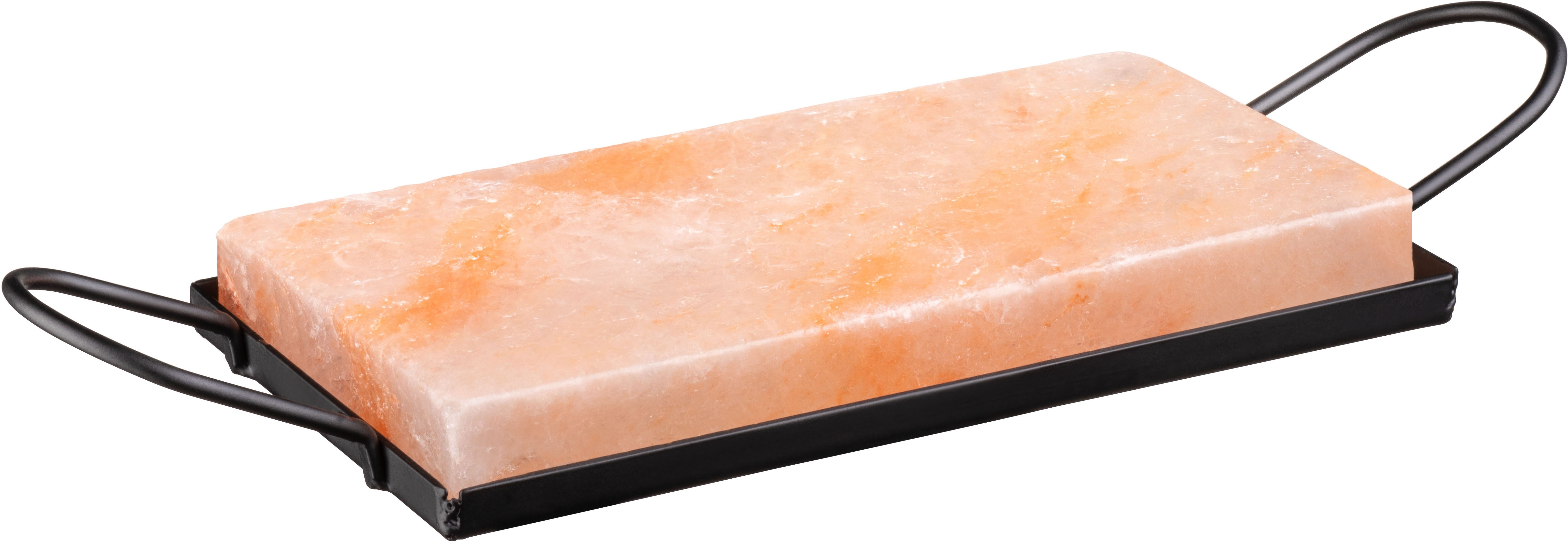 MÄSER Backstein Heißer Stein, (Set, 2-St., 1x Salzstein, 1x Halterung für Grillstein), Backofengeeignet