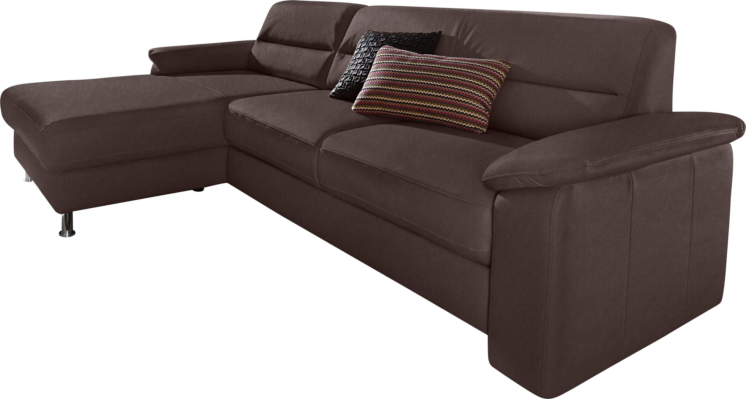 sit&more Ecksofa Ascara L-Form, B: 251 cm, Boxspring & Federkern, Schlaffunktion optional, frei stellbar, Komfortsitz
