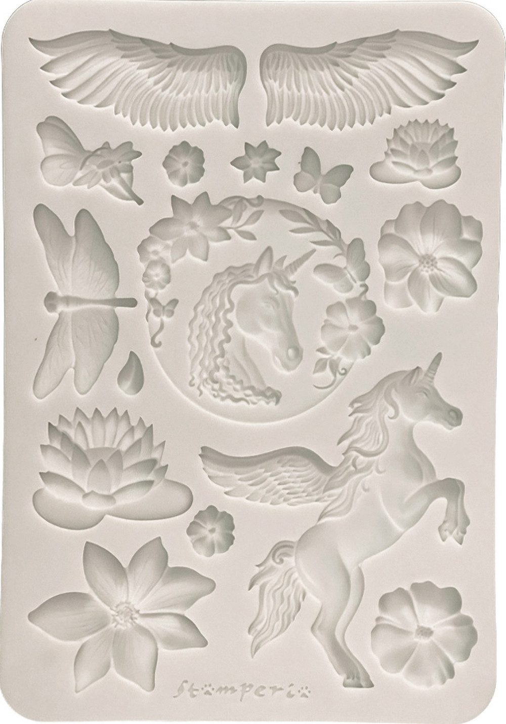 Stamperia Modellierwerkzeug Silikonform A5 Wonderland, 16 Motive