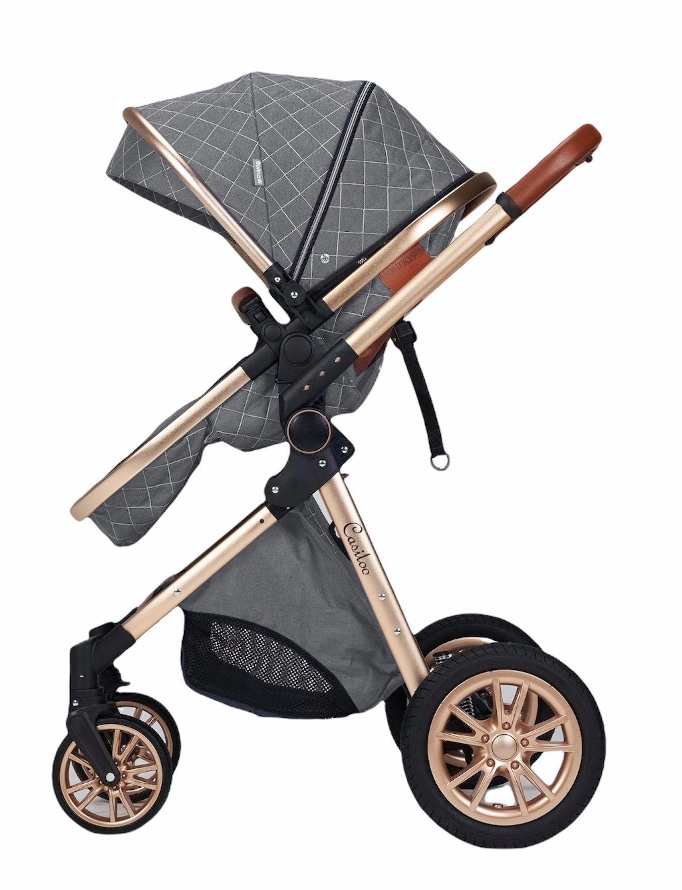 Casiloo® Kombi-Kinderwagen 3in1 Kombikinderwagen Kinderwagen Babywanne Buggy + Auto Babyschale