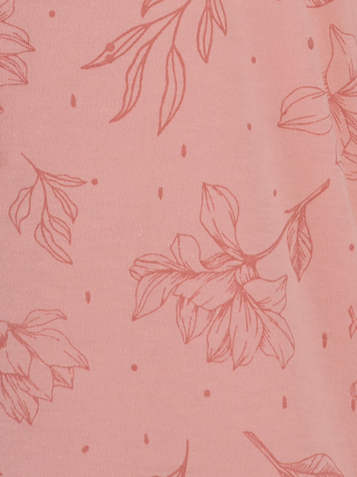 rosa Kurzarm Floral - Schlafanzug zeitlos Pyjama Set