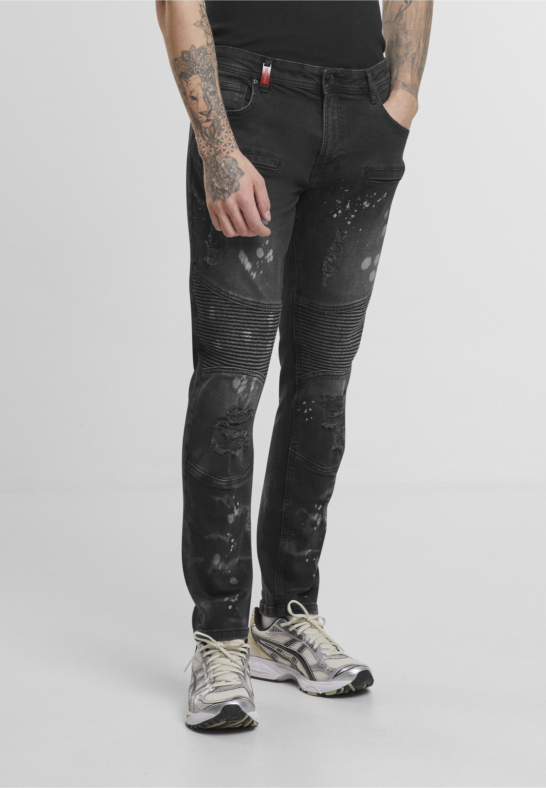 2Y Premium Bequeme Jeans 2Y Premium 2Y SANTI BIKER SLIM FIT JEANS – Bild 3 von 5