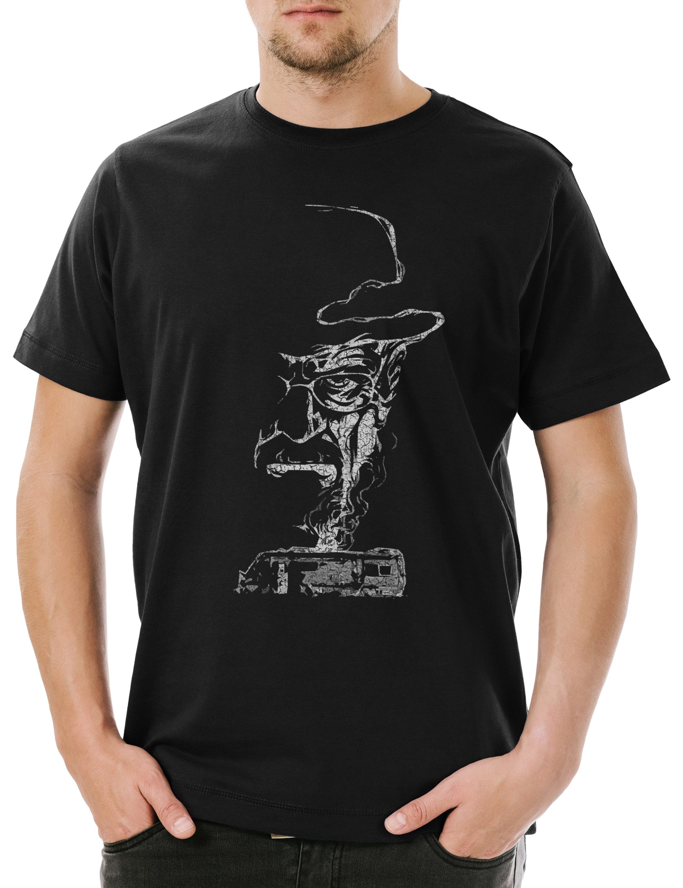 Print-Shirt Breaking Smoke Herren T-Shirt Walter Heisenberg Bad White Pinkman