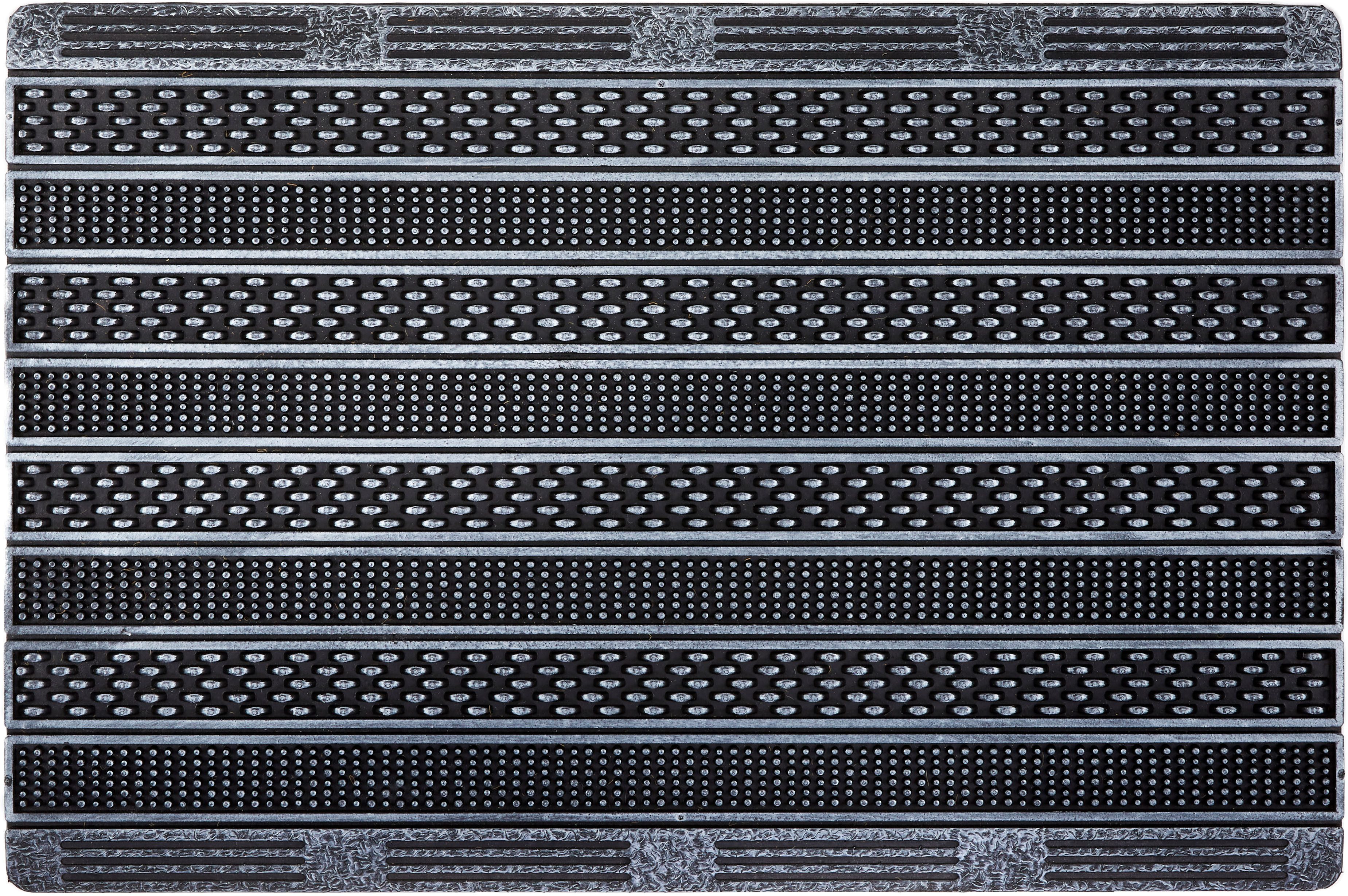 ASTRA Fußmatte Rubic329, rechteckig, Höhe: 8 mm, Gummi Fussmatte mit Rillen, rutschfest