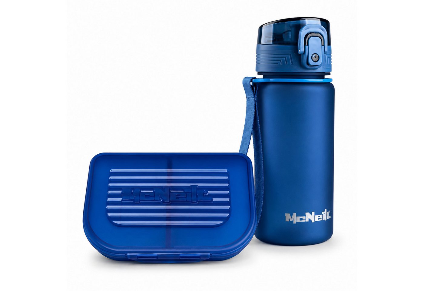 McNeill Lunchbox McNeill Lunch Set Brotdose mit Trennwand & Trinkflasche 400 ml, (Spar-Set, Trinkflasche ca. 400 ml und Brotdose mit Trennwand), Brotzeitdose & Trinkflasche