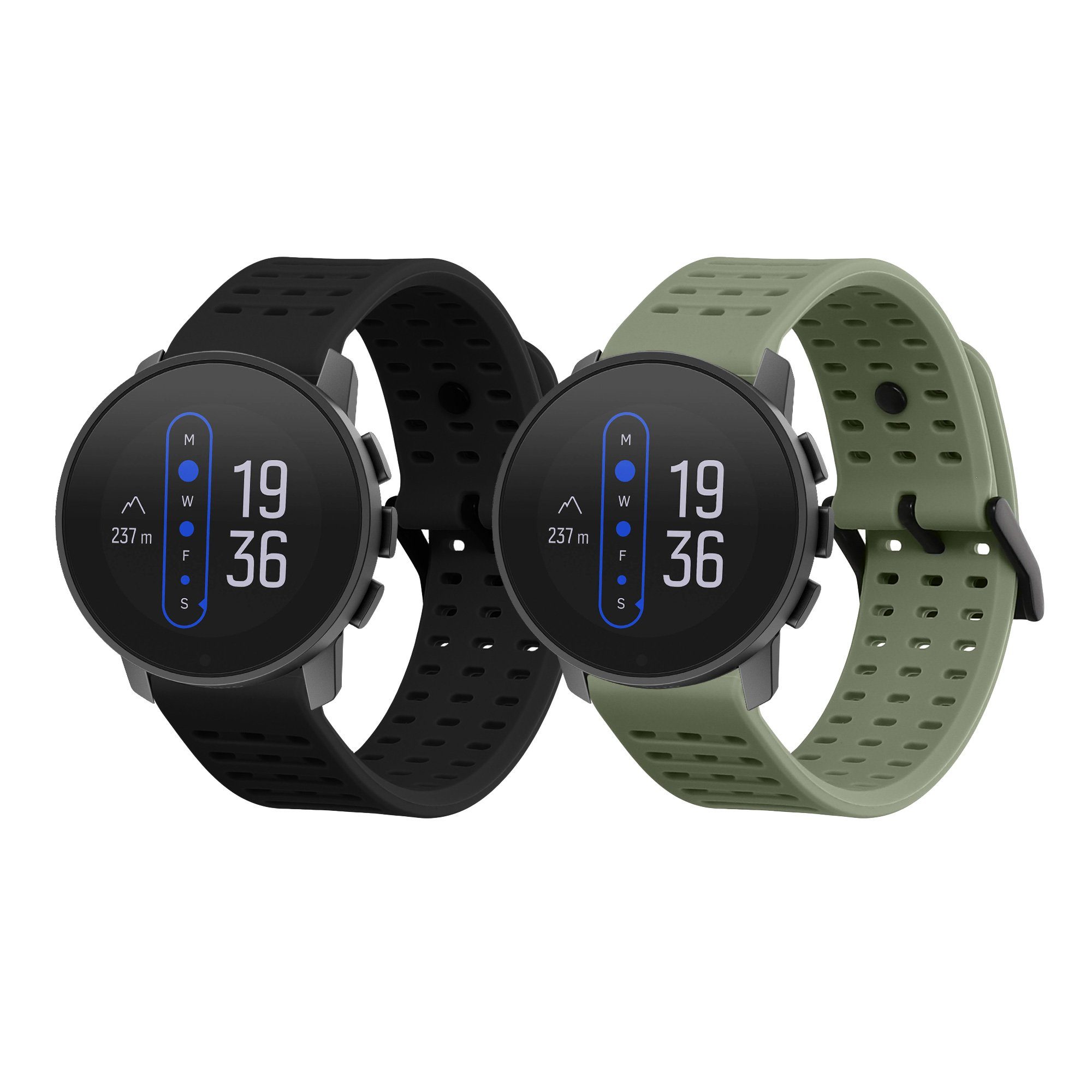 kwmobile Uhrenarmband 2x Uhrenarmband für Suunto 9 Peak Pro/ 9 peak / 5 peak / Vertical, Fitnesstracker Band Set aus TPU Silikon - Ersatzarmband Smartwatch