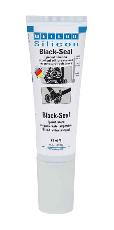 WEICON Silikon Black-Seal Spezialsilikon, Dichtstoff für ölbeständige Bereiche
