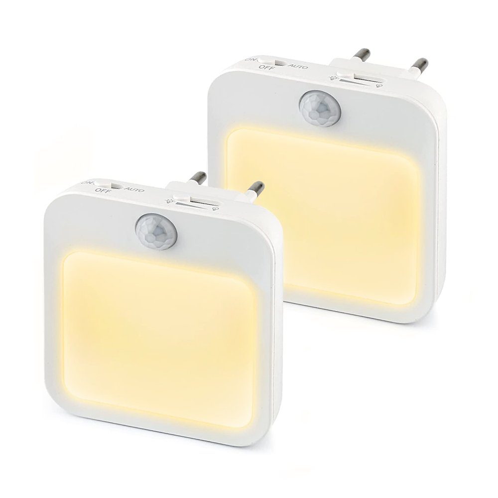 MUPOO LED Steckdosenleuchte Nachtlicht Steckdose mit Bewegungsmelder,3 Modi günstig online kaufen