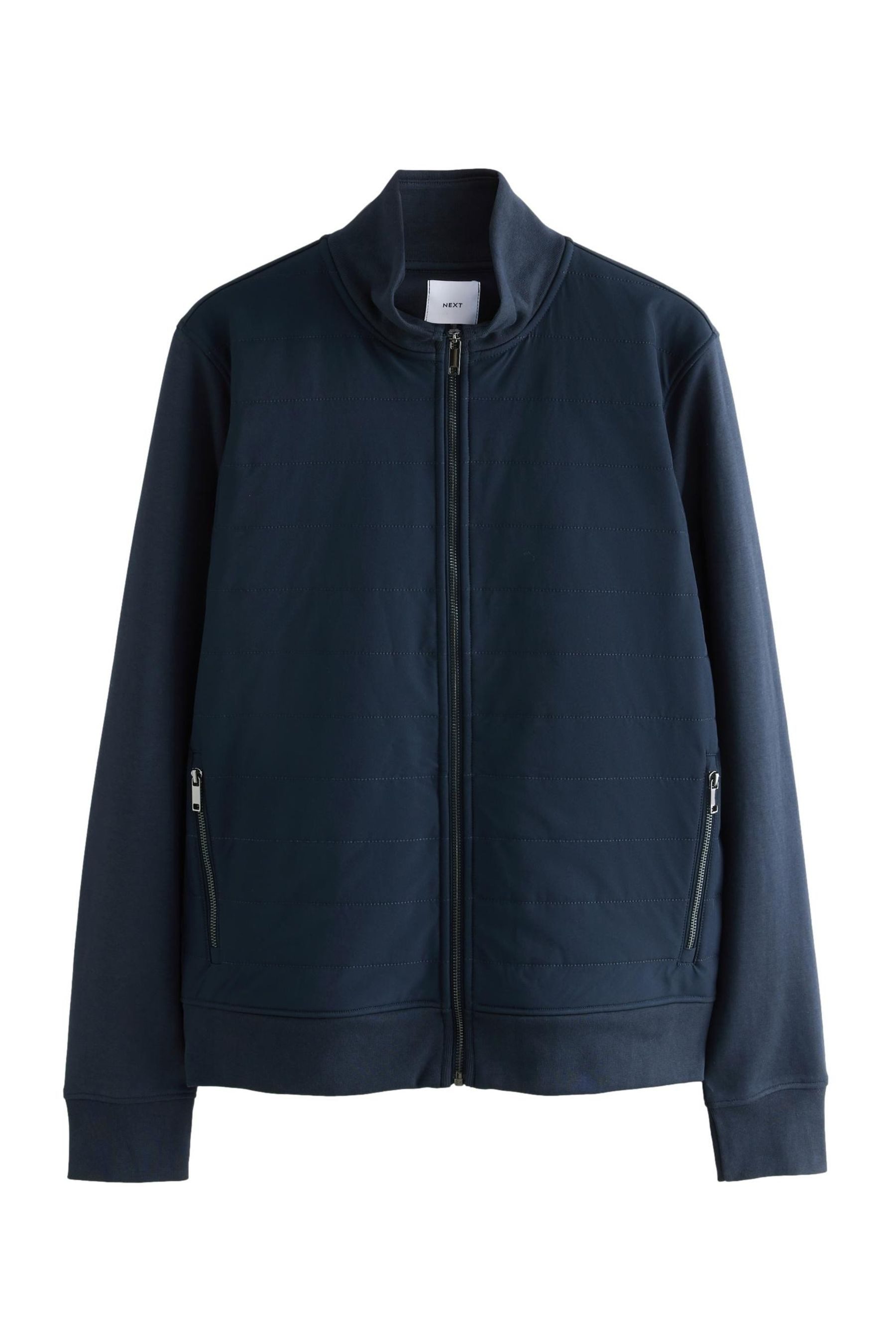 Blouson Hybrid-Jacke ohne Kapuze mit Reißverschluss
