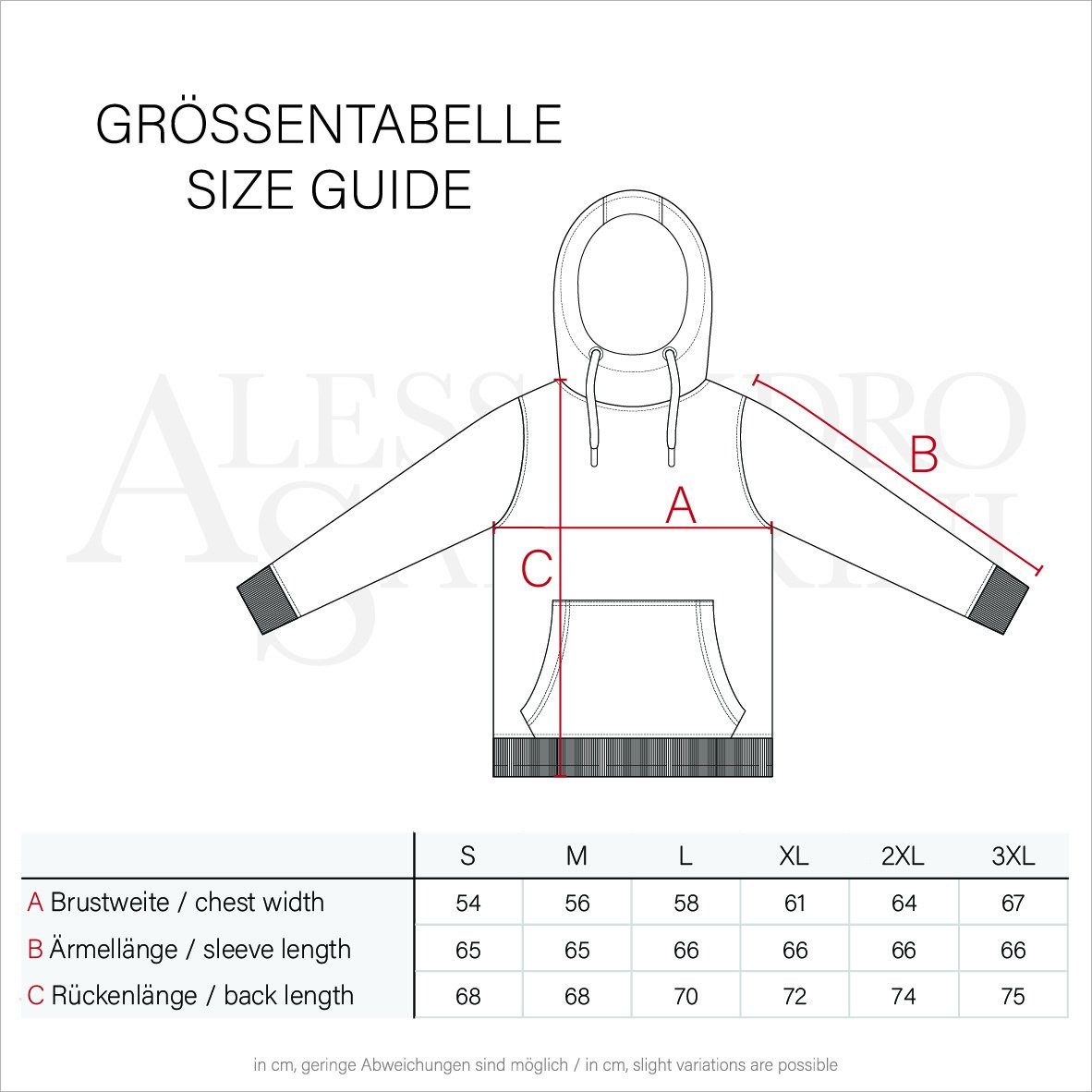 Alessandro Salvarini Kapuzenpullover ASRemii Hoodie mit Kapuze – Bild 4 von 4