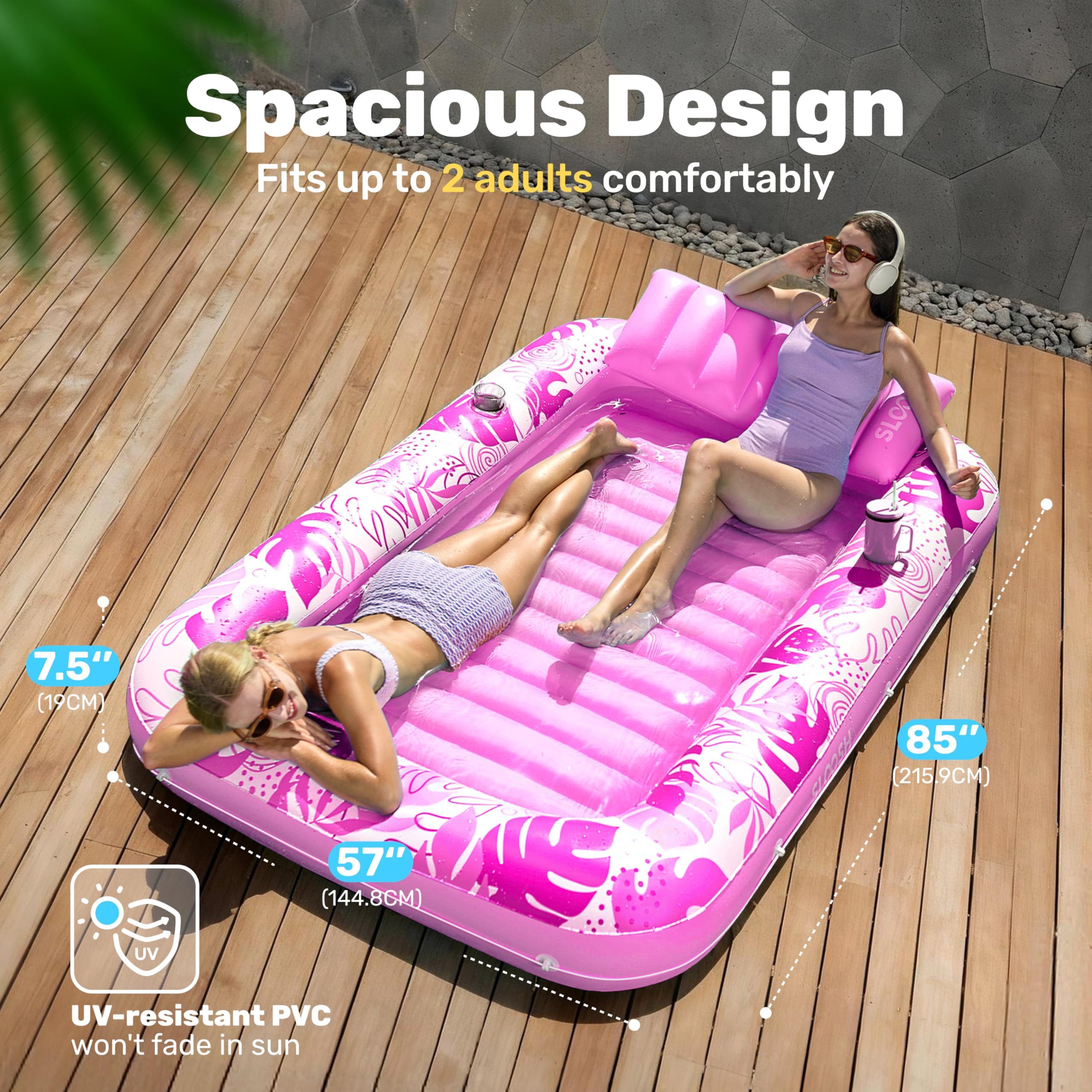 sloosh Luftmatratze SLOOSH Aufblasbare Tanning Pool, aufblasbarer Luftmatratze