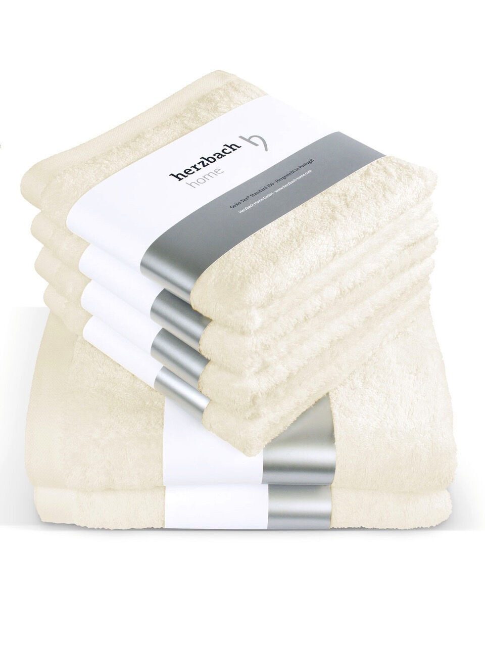 Herzbach Home Handtuch Set Pura, (6-St), günstig online kaufen