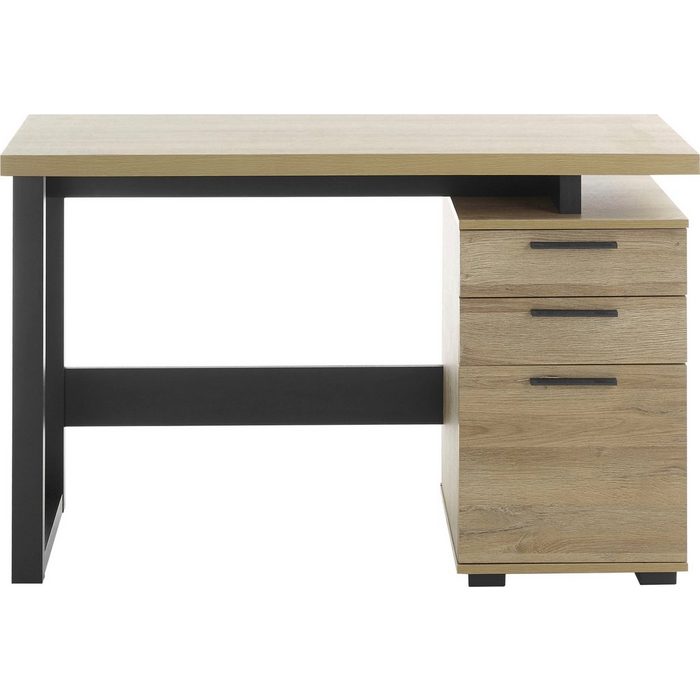 MCA furniture Schreibtisch Marano mit 1Tür und 2 Schubkästen Granson Oak Dekor Breite 120 cm
