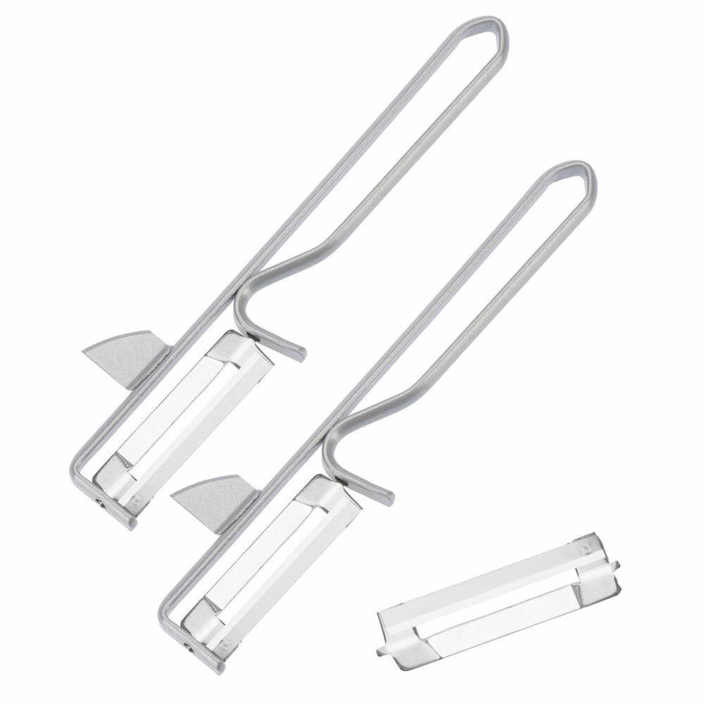 WESTMARK Sparschäler 2 Stk., mit 1 Ersatz-Klinge, Steel, Edelstahl/Stahl, Universal Pendels