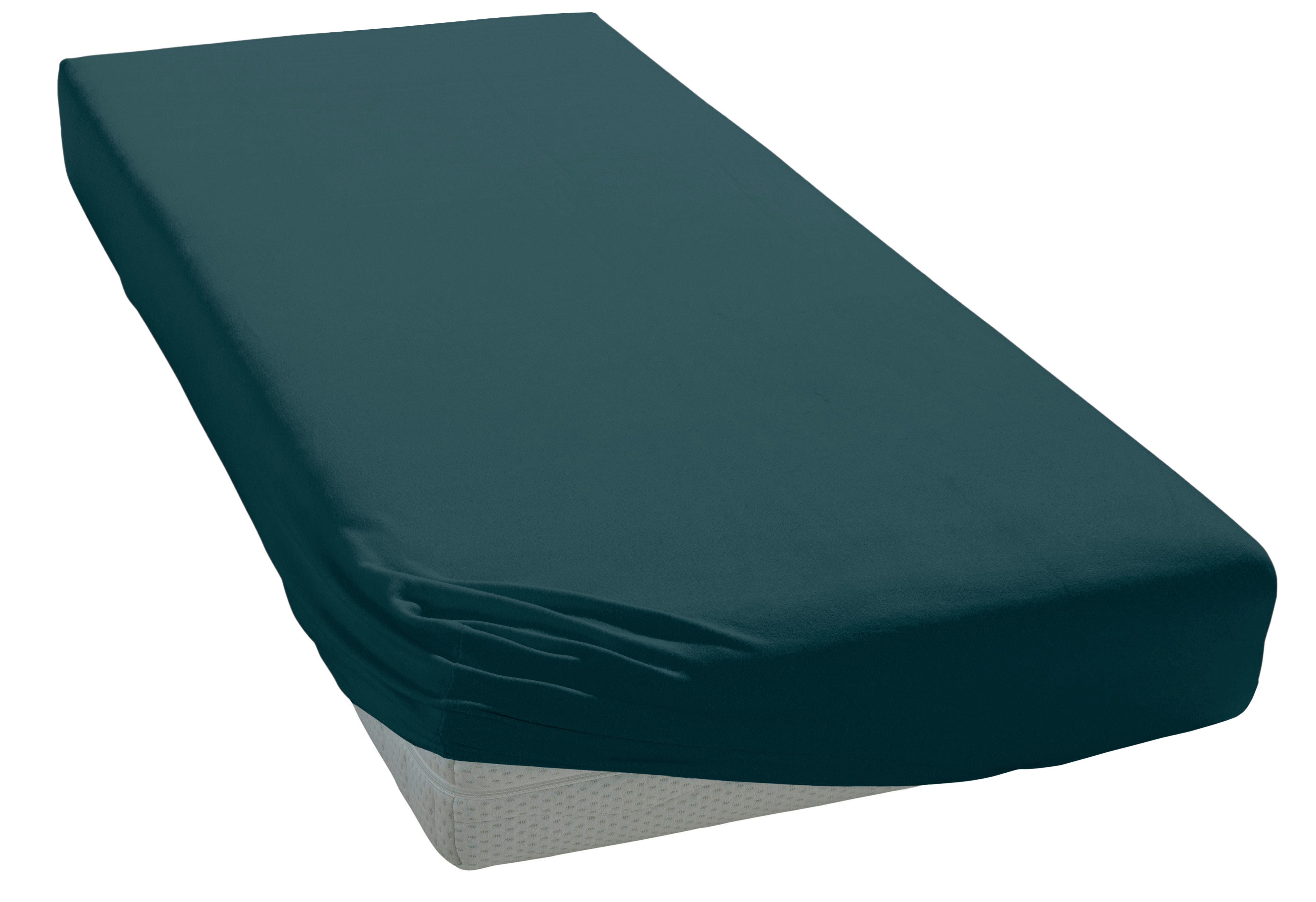 OTTO home Spannbettlaken BLACKBERRY in PREMIUM und BASIC Qualität, 100% Baumwolle, Jersey (110 g/m), Gummizug: rundum, (1 Stück), für hohe Matratzen bis 28 cm,  – Bild 3 von 5