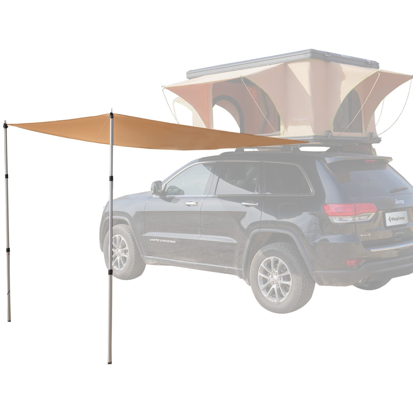 KingCamp Sonnensegel Rooftop Tarp Für Dachzelt Sonnensegel Camping Zelt, Wind Schutz Outdoor