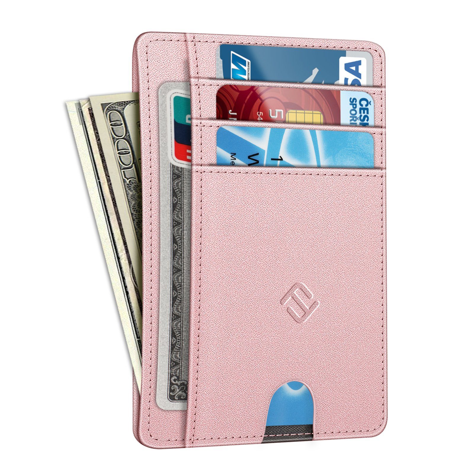 Fintie Geldbörse Flache Geldbörse Kartenetui, Premium Kunstleder RFID-Block günstig online kaufen