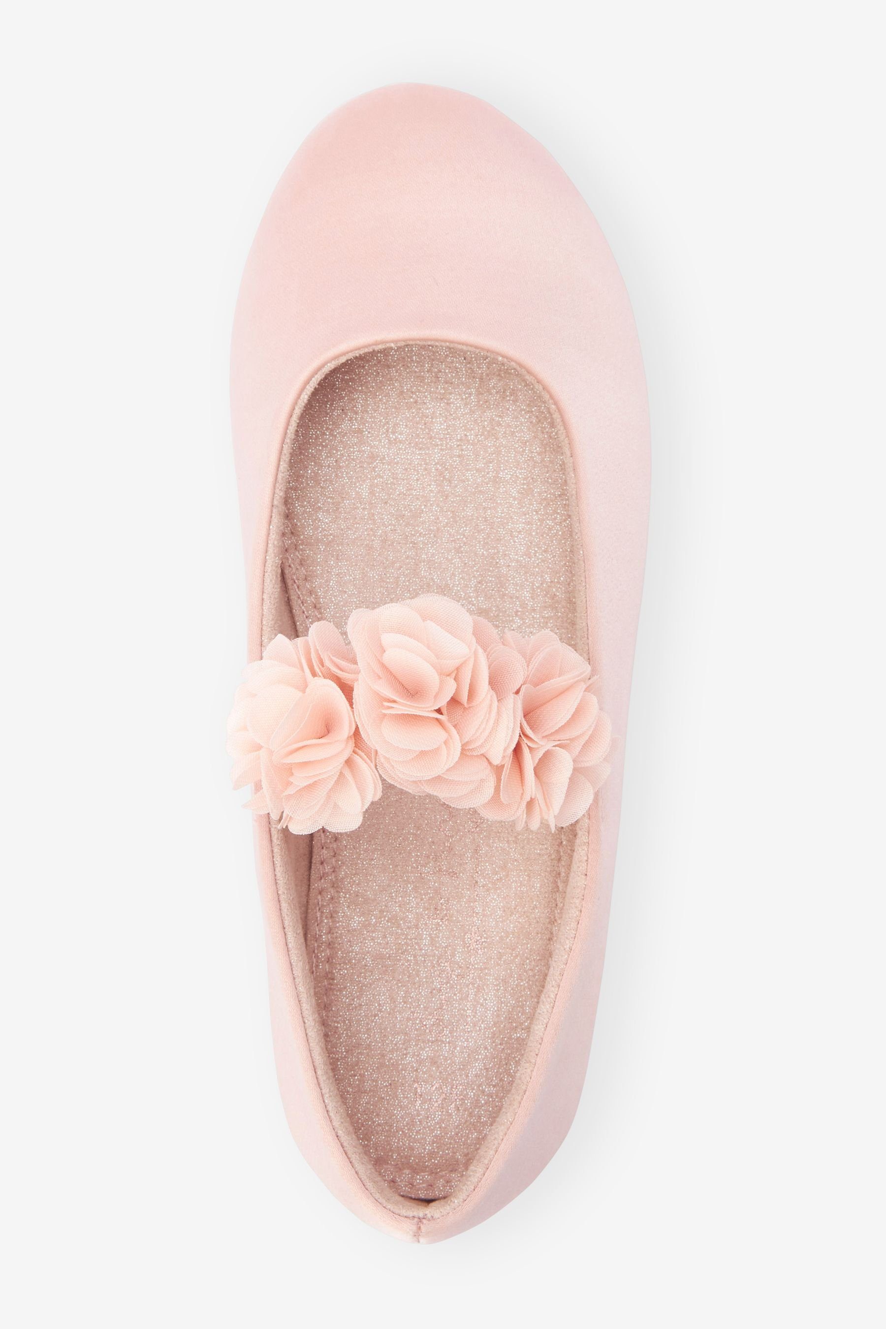 Schuhe Fleckenabweisende Pink Blumen festliche mit Ballerina Next (1-tlg)