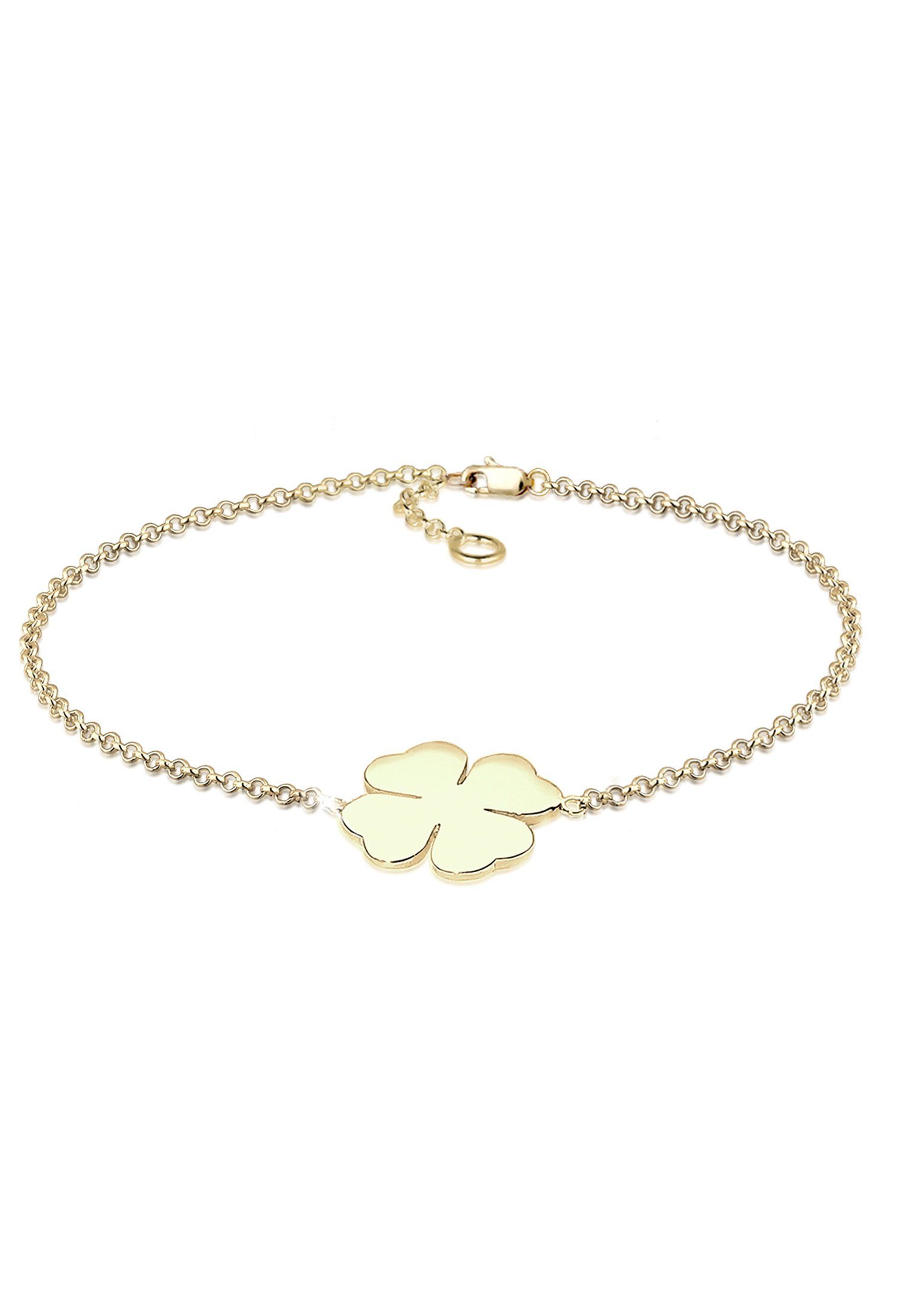 Armband Kleeblatt 375 Gelbgold