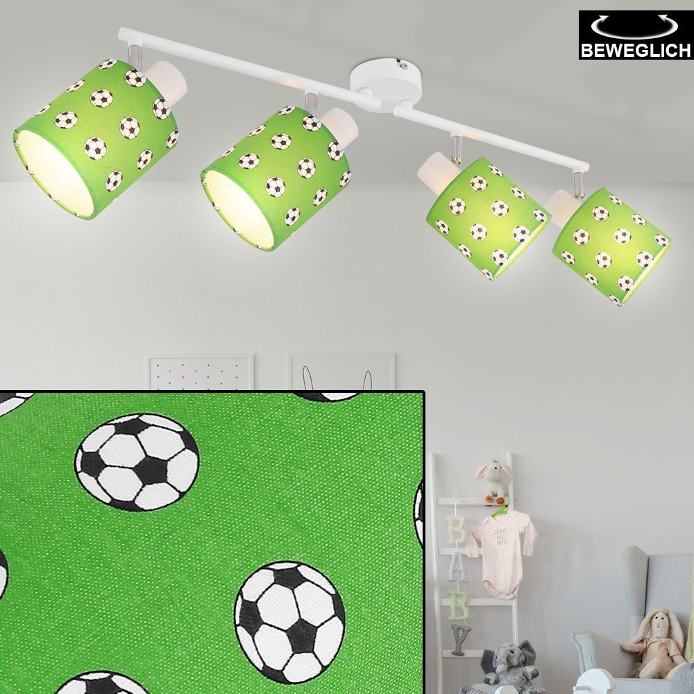 Spot Leuchtmittel Leiste Fußball beweglich Lampe inklusive, Decken Warmweiß, Dimmbar etc-shop Dekolicht, Farbwechsel,