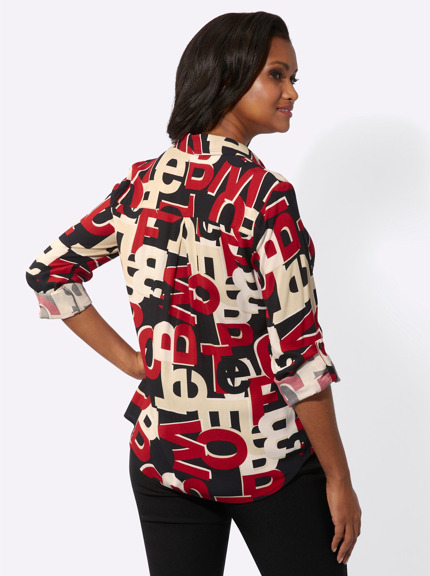 Witt Klassische Bluse Druckbluse Langarm günstig online kaufen