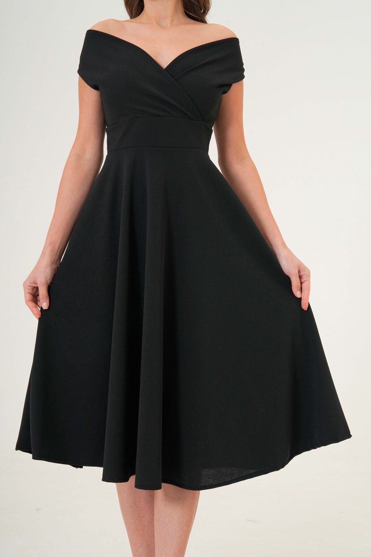 WOMAN VISION Midikleid Wickelkleid in Midi-Länge – Bild 5 von 5