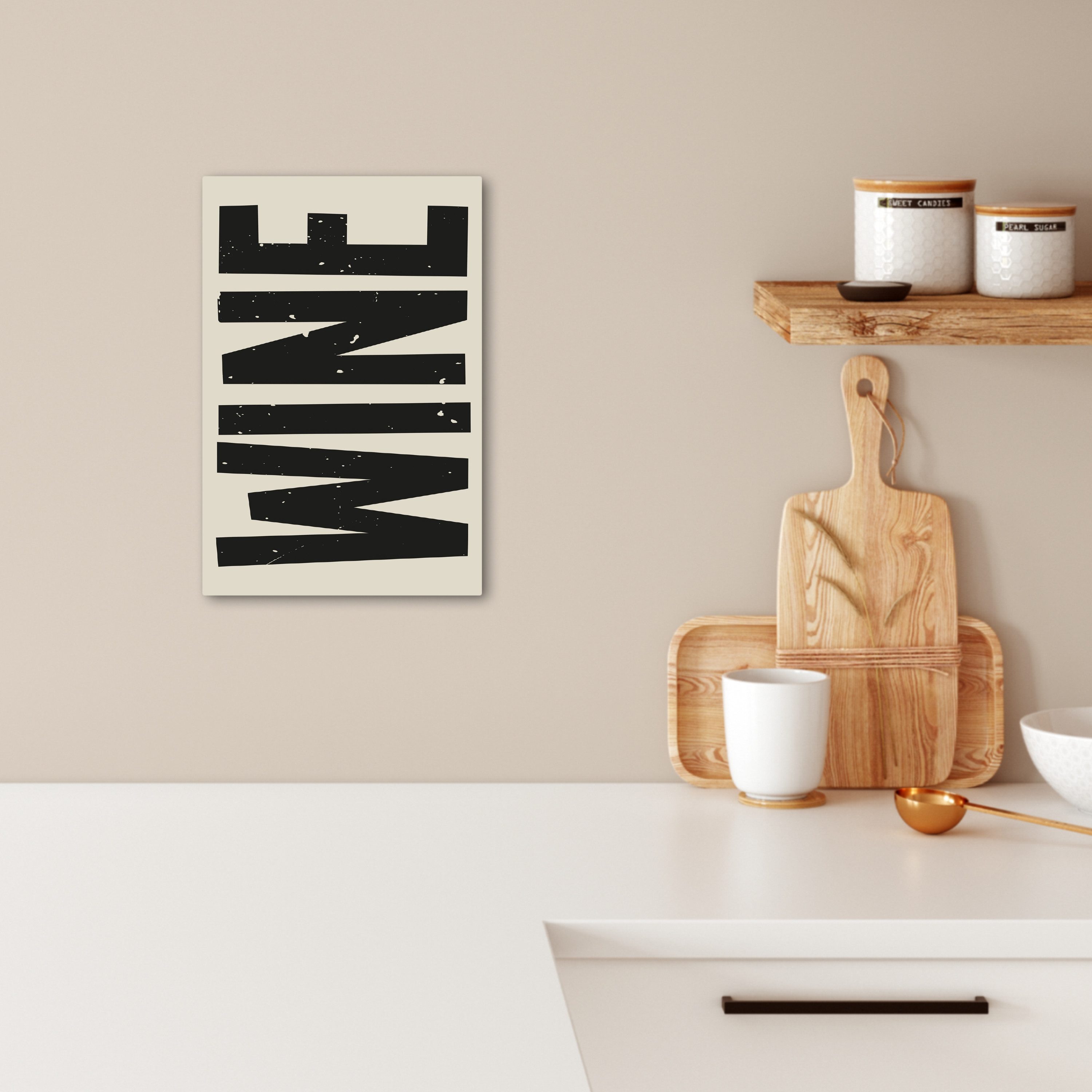 OneMillionCanvasses® Leinwandbild Schwarz - Wein - günstig online kaufen