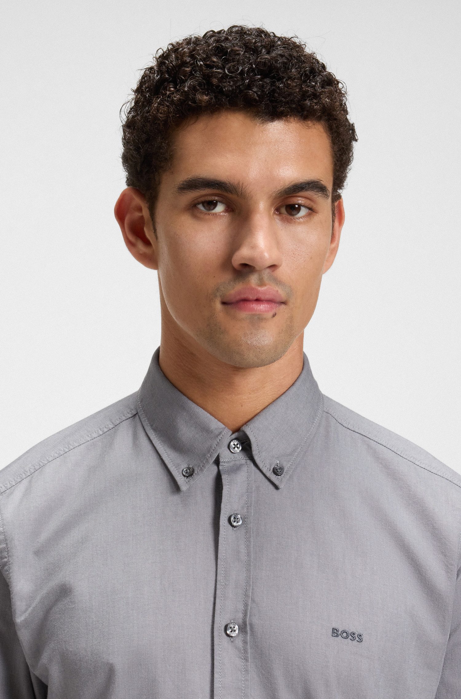 BOSS ORANGE Businesshemd Rickert mit Button-down-Kragen günstig online kaufen
