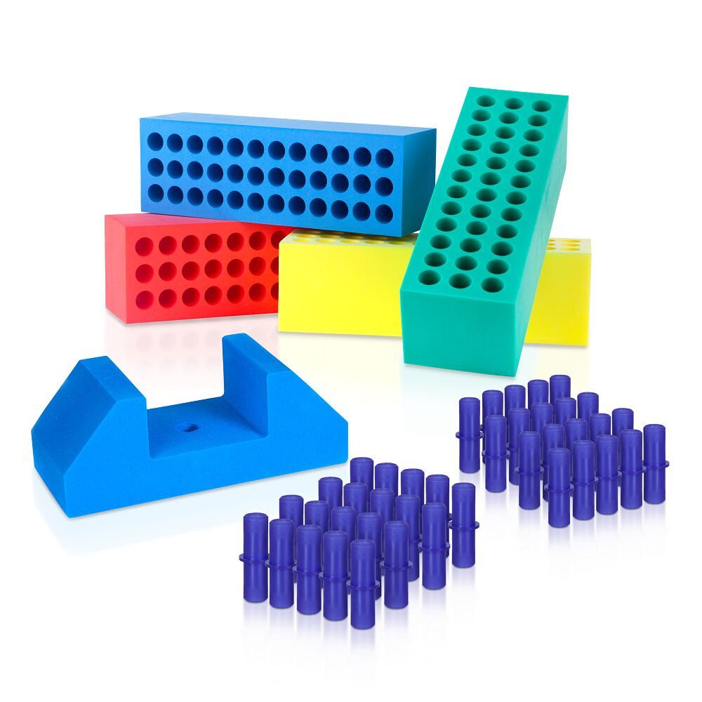BlockX Hürde Schaumstoffblock-Set MINIBlockX Hürden, Multifunktionales Set zum Bauen, Spielen, Turnen und Bewegen