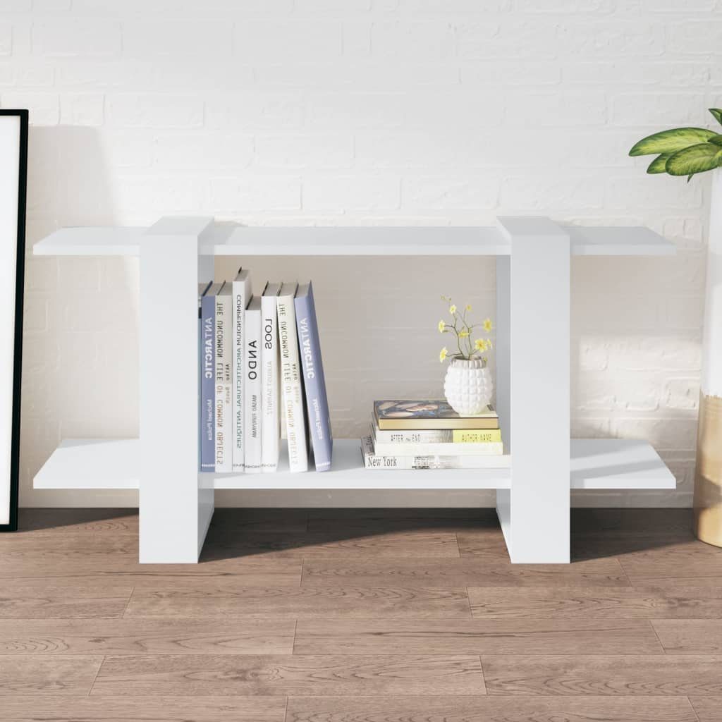 Holzwerkstoff 100x30x51 Bücherregal Weiß cm furnicato