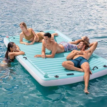 Intex Luftmatratze 56289EU Water Lounge (310x183x18cm), mit vier Getränkehaltern