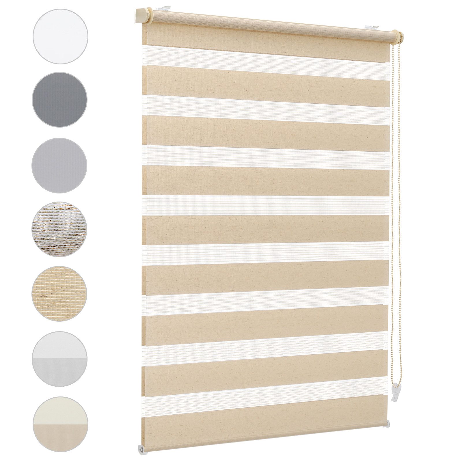 Doppelrollo Duo Rollo Klemmfix ohne Bohren für Fenster Rollos Jalousie Falt günstig online kaufen