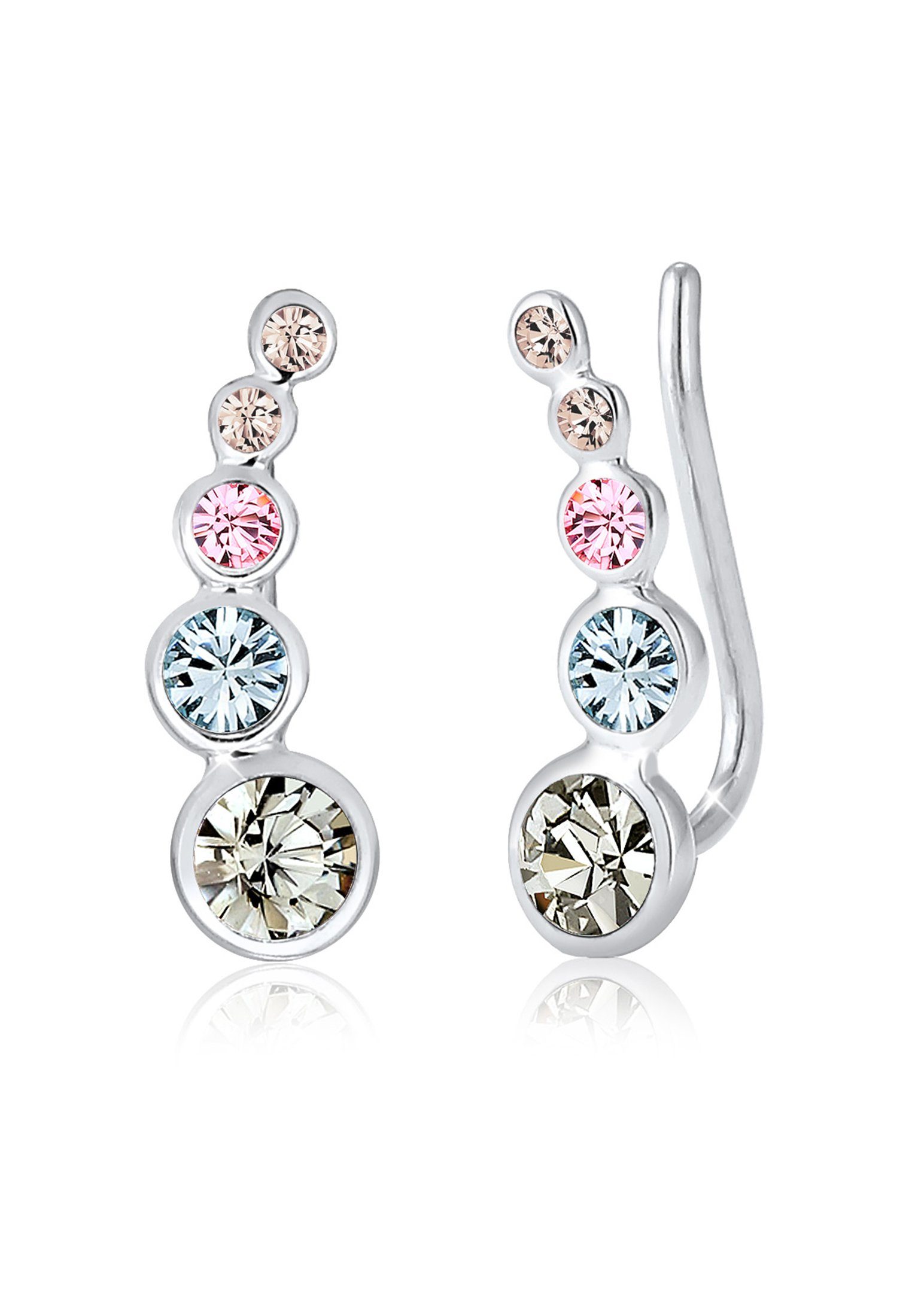 Elli Paar Ohrstecker Ohrklemme Earclimber, mit Kristallen von Swarovski® günstig online kaufen