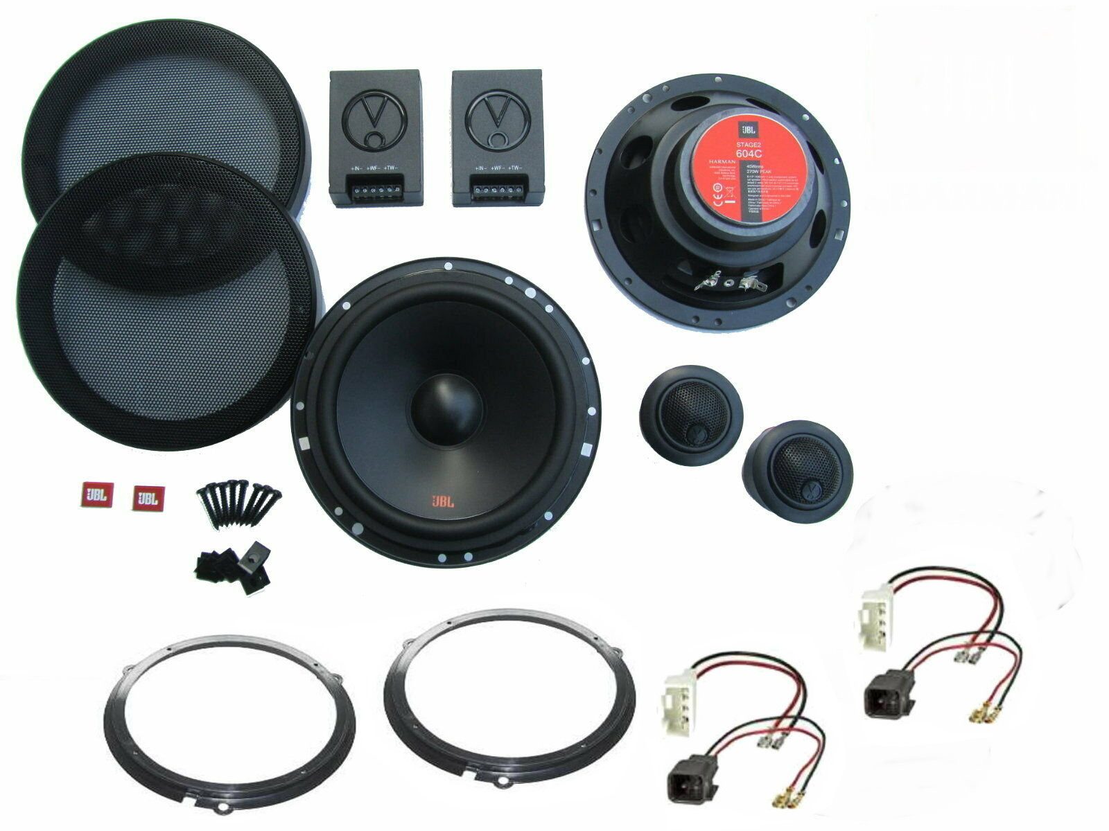 DSX JBL Lautsprecher Set für Ford Fiesta Bj 12-19 Tür Vorne Hinten 270 W Auto-Lautsprecher (45 W)