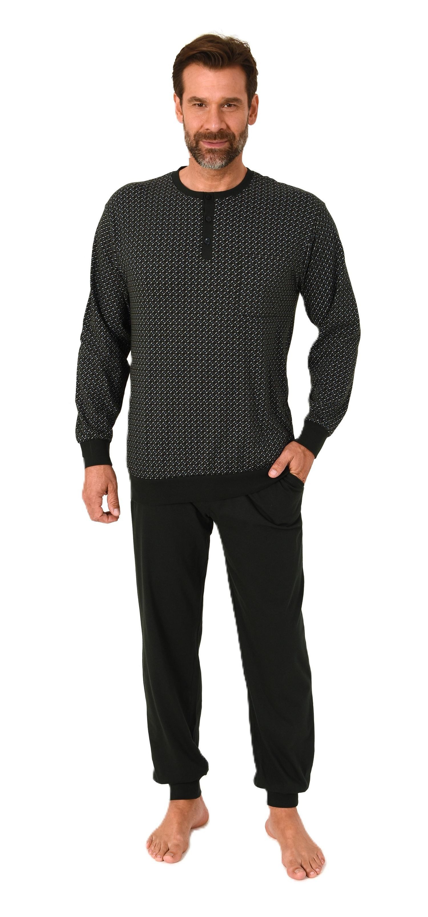 Normann Pyjama Normann Herren Langarm Schlafanzug günstig online kaufen