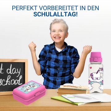 elasto Thermoflasche Schulset für Mädchen & Jungs Brotdose & Trinkflasche für Kinder