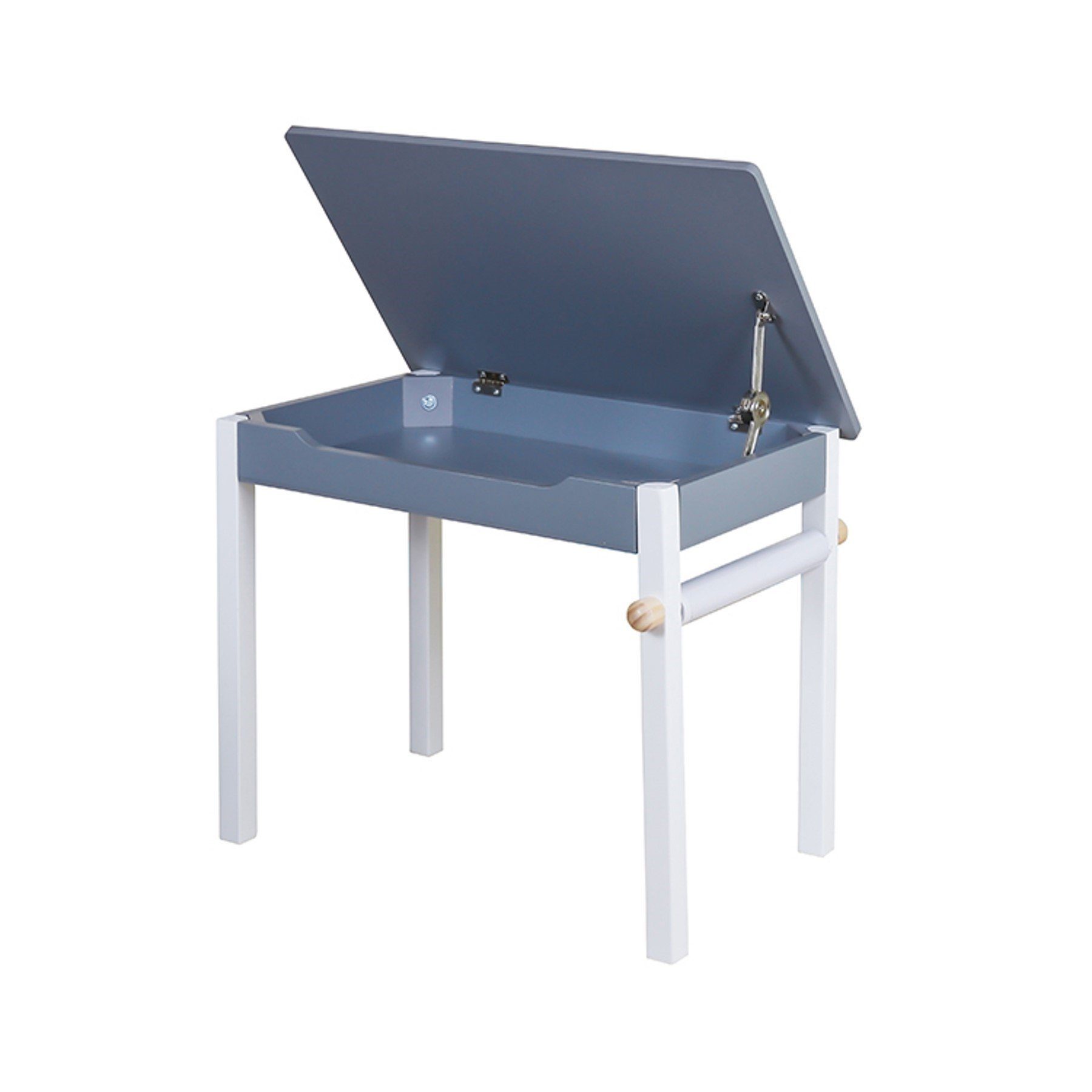 TikTakToo Children's Seating Set: Foldable children's table with paper roll and 2 wooden chairs (2 chairs, 1 table, paper roll holder, 1 paper roll), foldable table, paper roll holder including roll