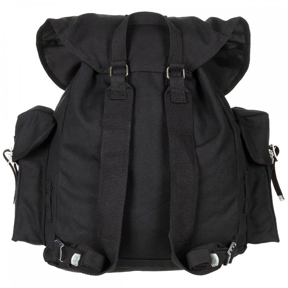 MFH Träger Rucksack, mit BW Packtasche) BW Wanderrucksack schwarz, Mod., (wie