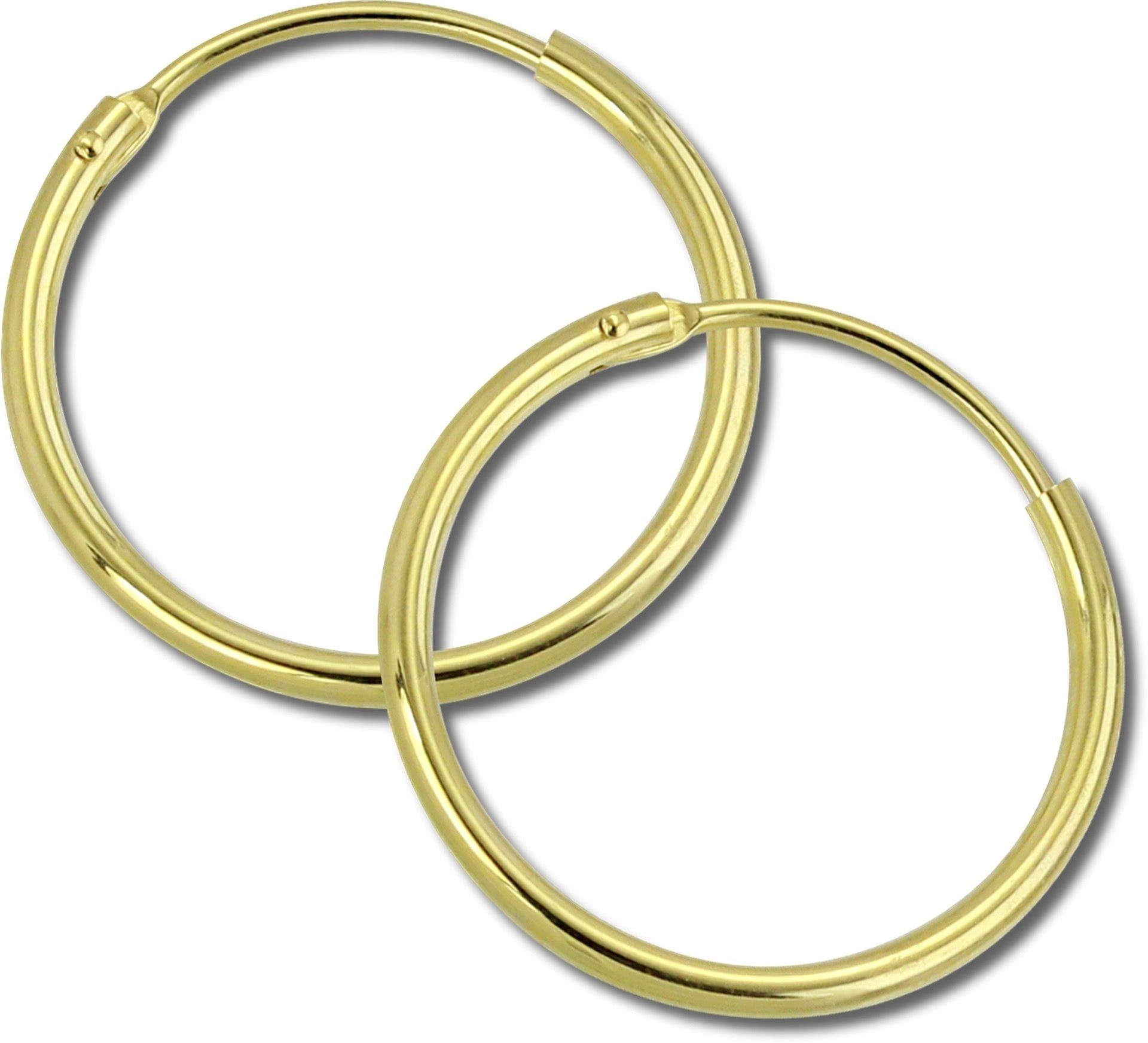 Paar Creolen GoldDream Damen Ohrringe gold 20mm