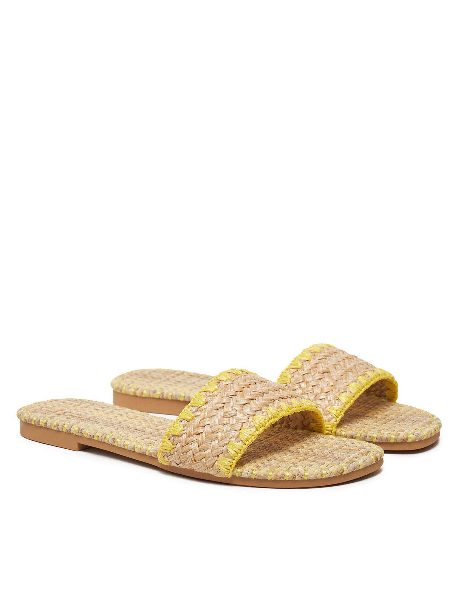 DeeZee Deezee Damen-Flip-Flops beige, gelb BP6097-5 Badepantolette