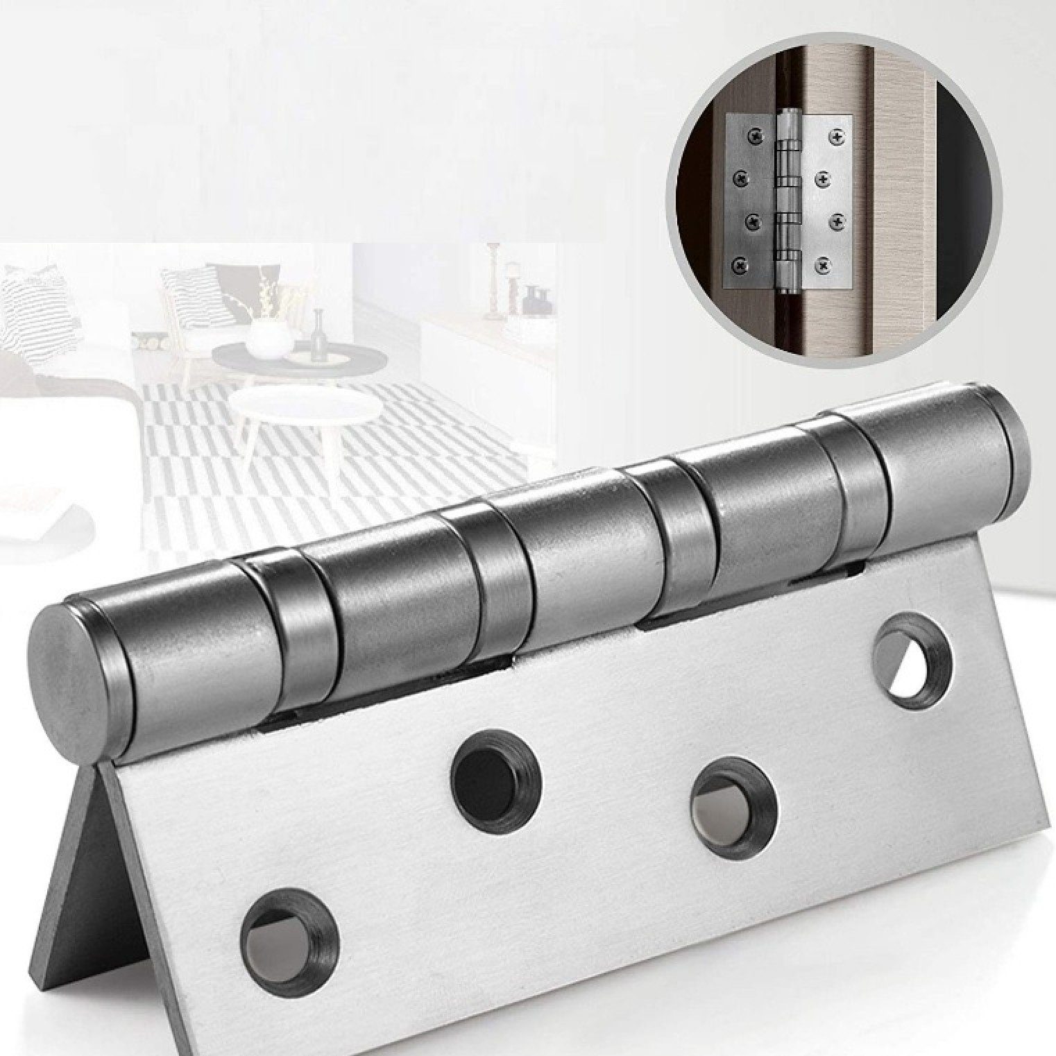 BAYLI Möbelbeschlag 10 x Edelstahl Scharniere Tor - Schwerlast Türbänder - günstig online kaufen