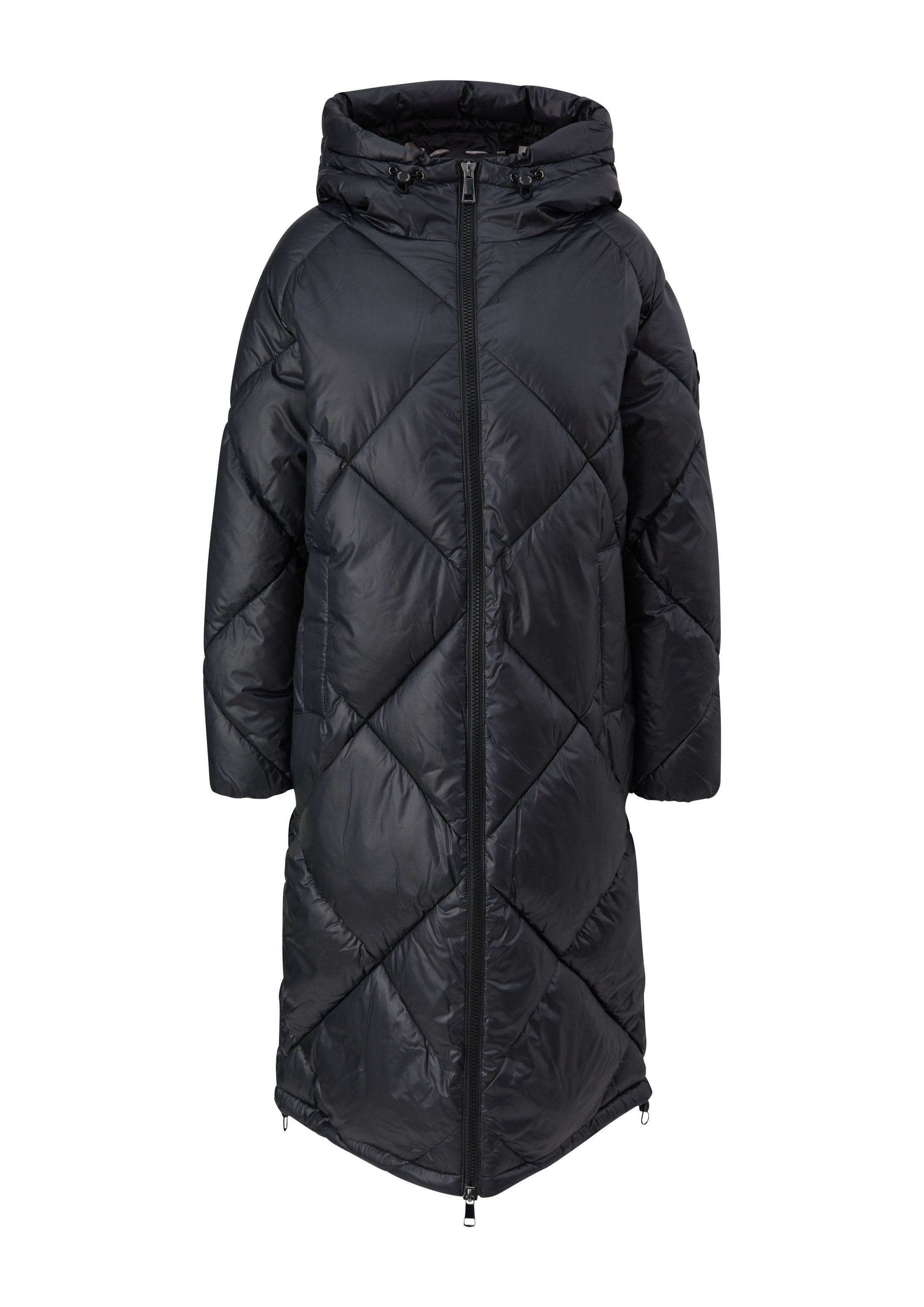 s.Oliver Wintermantel Outdoor-Mantel Mantel mit Kapuze und Steppmuster