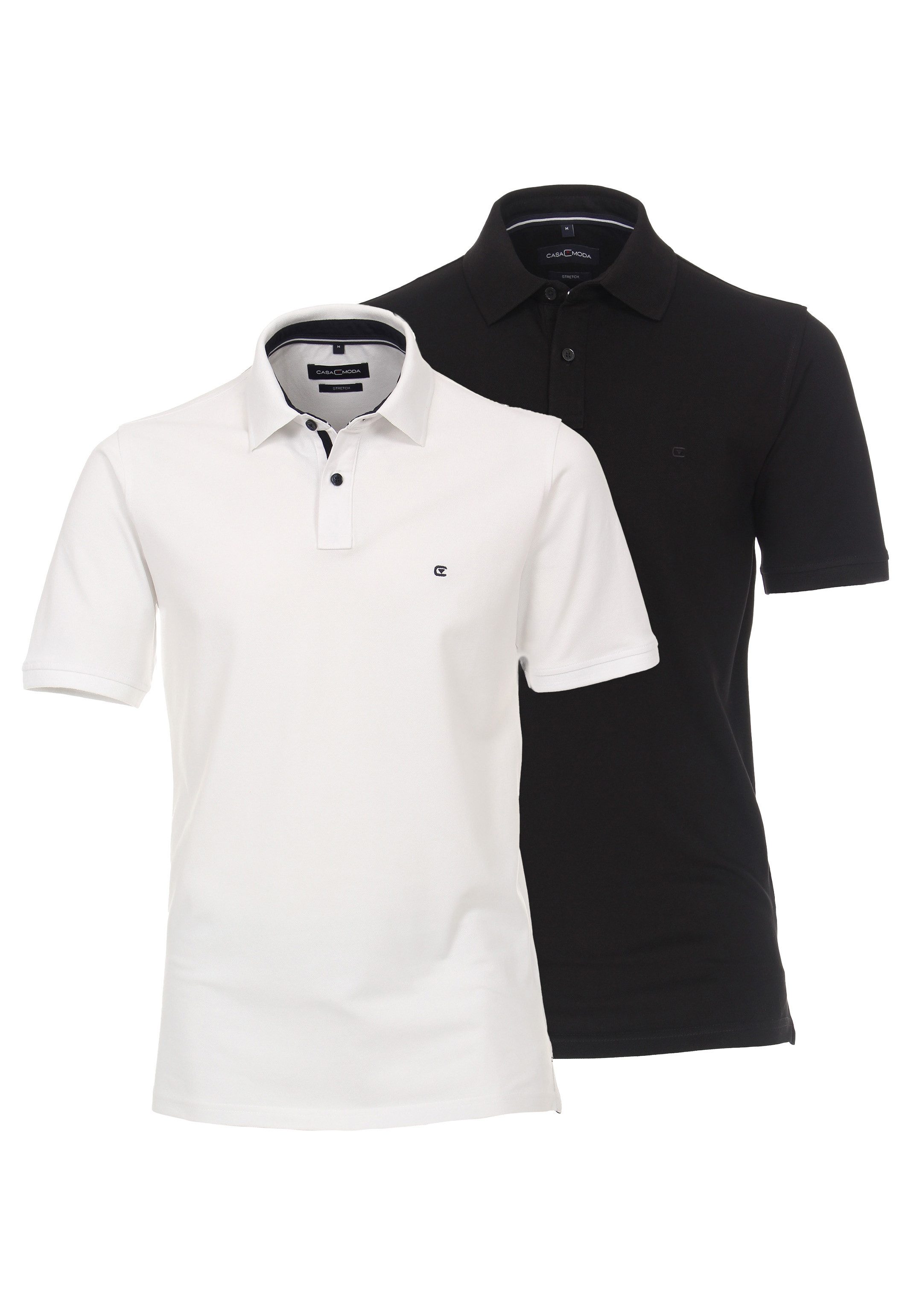 CASAMODA Poloshirt 2er Pack Basic (Spar-Set, günstig online kaufen