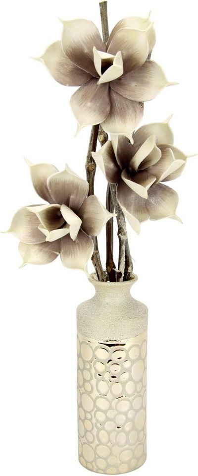 Kunstblume Soft-Rosenbund Rose, I.GE.A., Höhe 62 cm, in Vase
