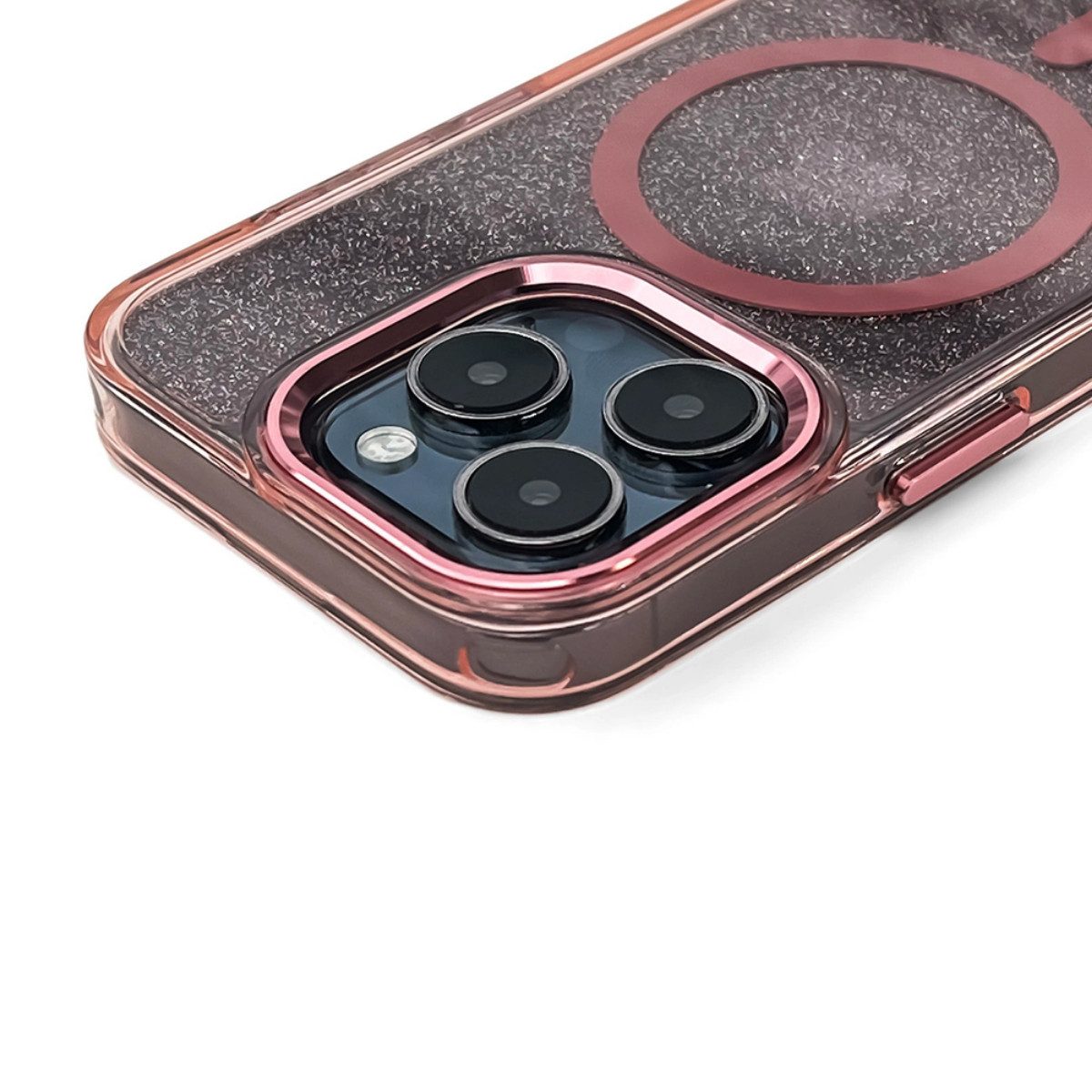 COFI 1453 Handyhülle Glitter Case für Samsung Galaxy S26 - Modelle Rosa Magnetisch Case 6,2 Zoll + 6,9 Zoll, Glitzer-Optik sorgt für einen auffälligen Look