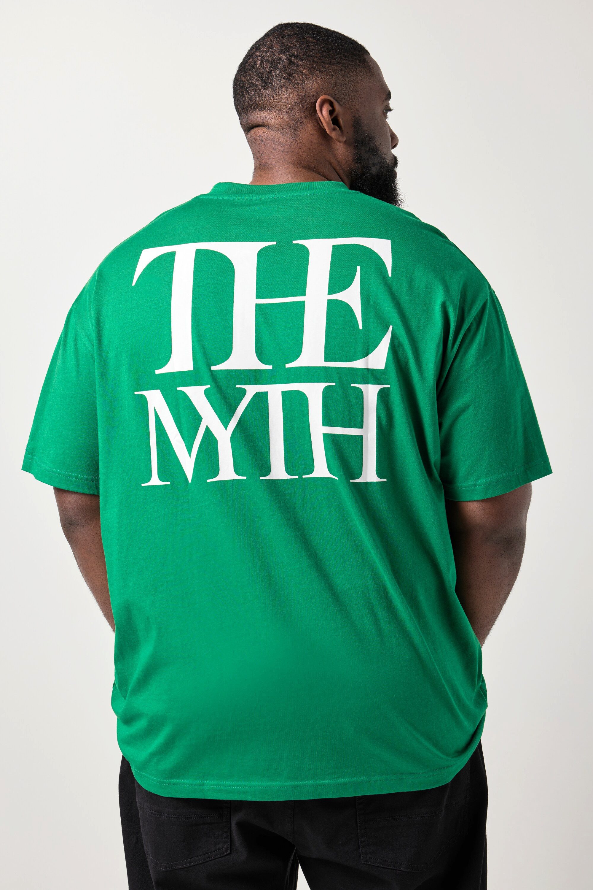 STHUGE T-Shirt T-Shirt Halbarm oversized Rückenprint